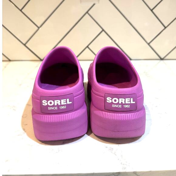 SOREL Caribou Clog color Foxglove/Sea Salt size 7 platform Gorpcore dopamine - Picture 4 of 9